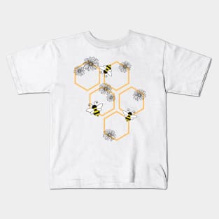 Bees and Flowers Kids T-Shirt